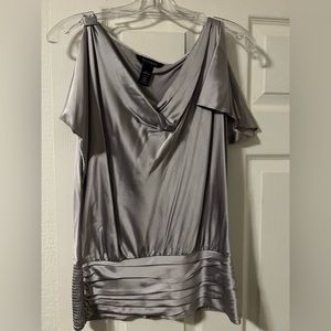 Silver dress top from White House black market.